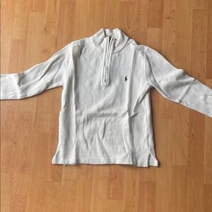 Polo by Ralph Lauren Ivory Quarter-Zip Pullover